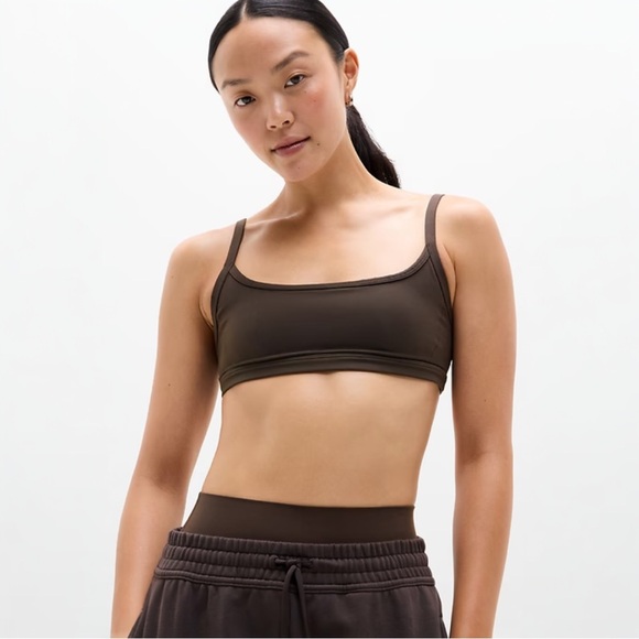 Athleta Other - Athleta Square Neck Bra A-C NWT Large Truffle